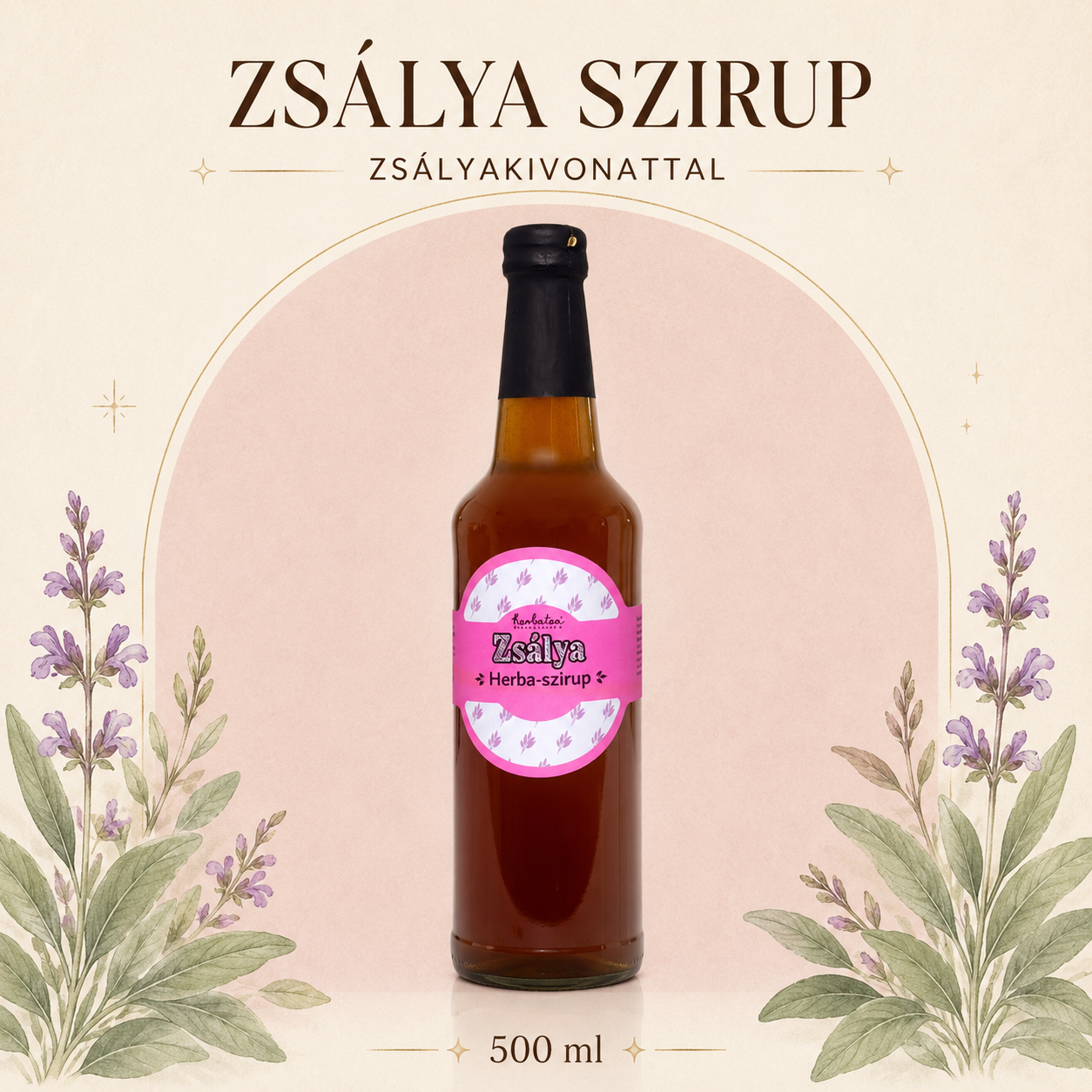 Zsálya szirup 500ml