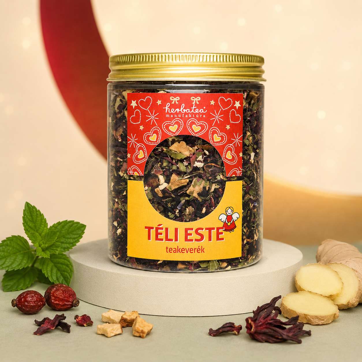 Téli este - almás gyömbéres teakeverék 70g