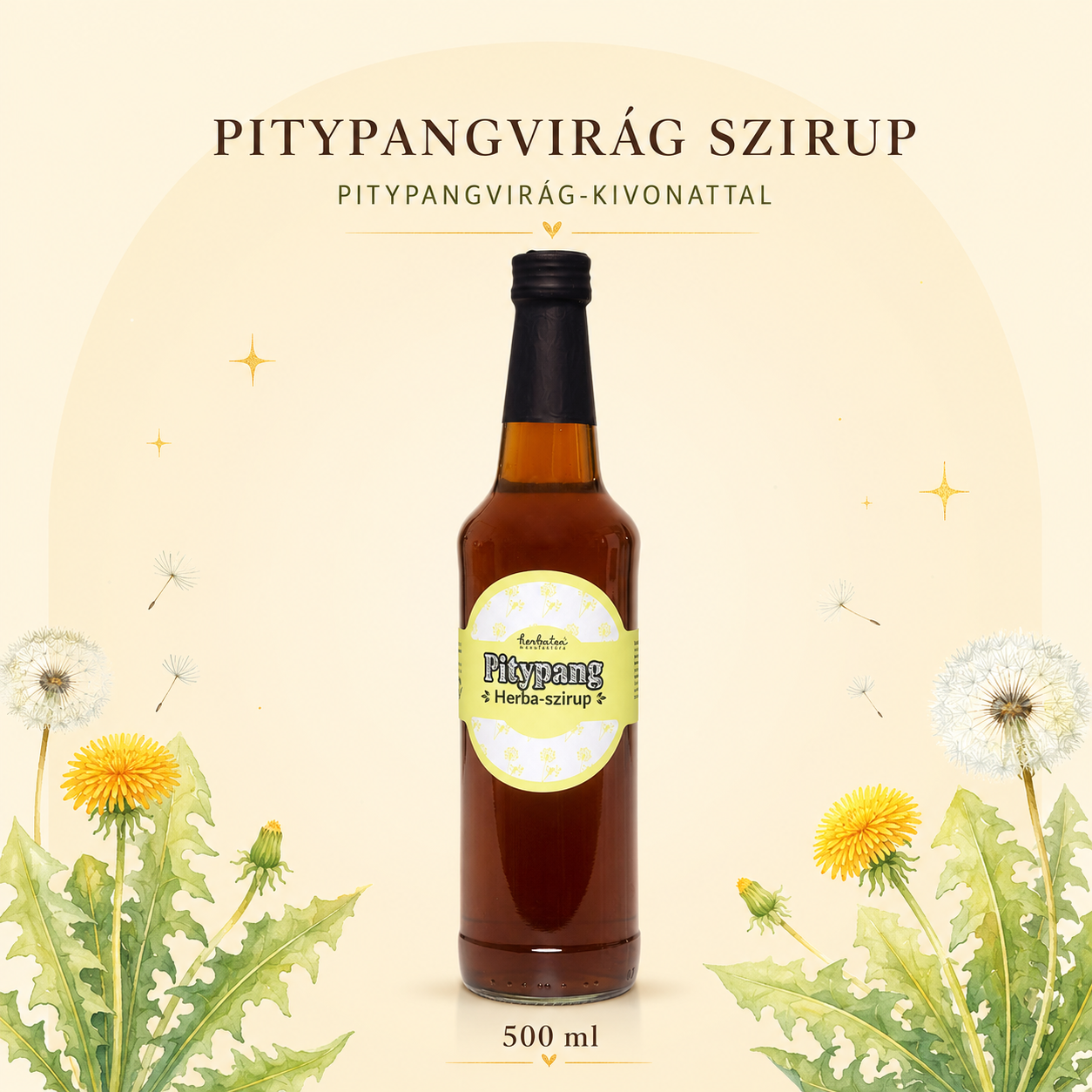 Pitypang virág szirup 500ml