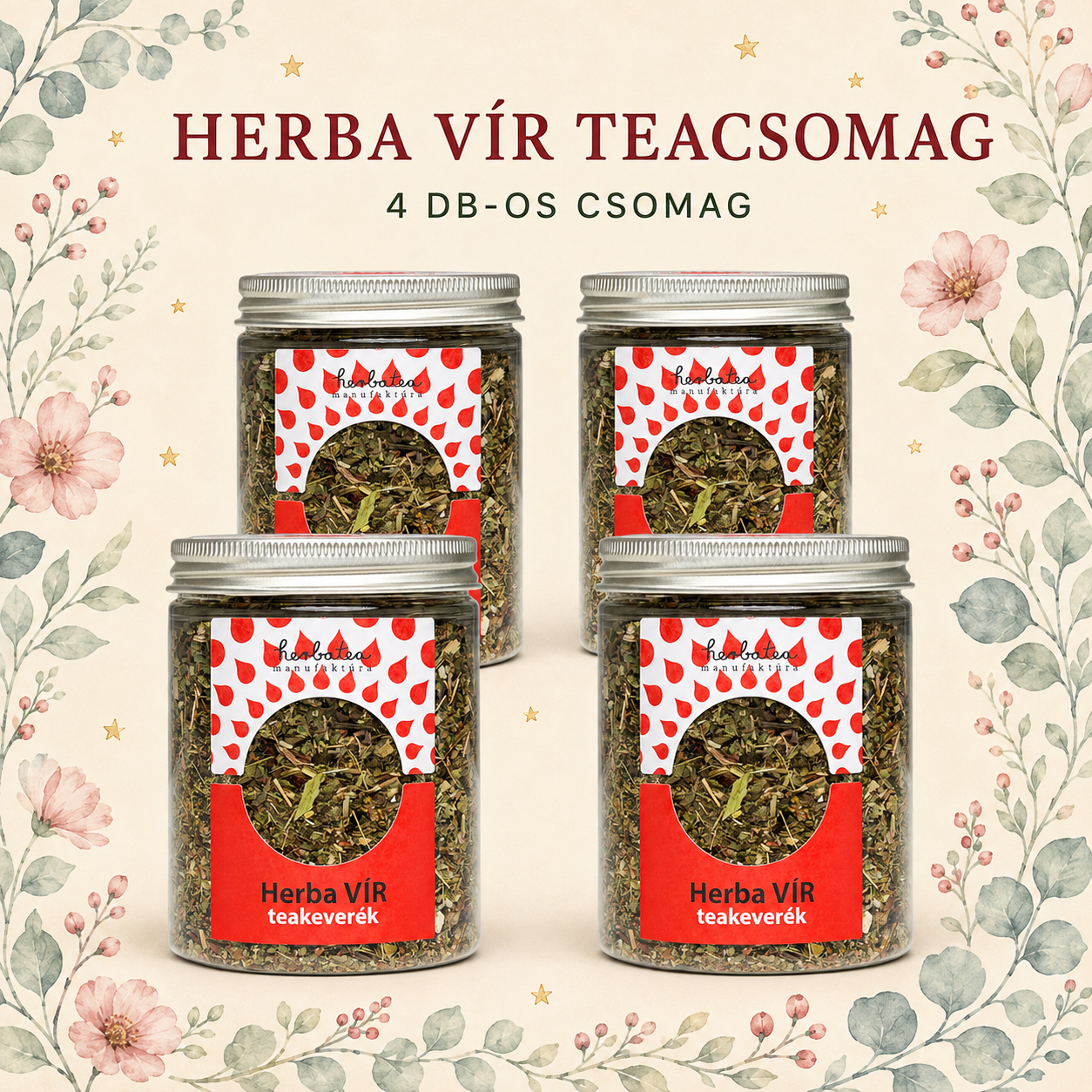 TEACSOMAG HERBAVÍR tea  kedvezménnyel (4 db tea)