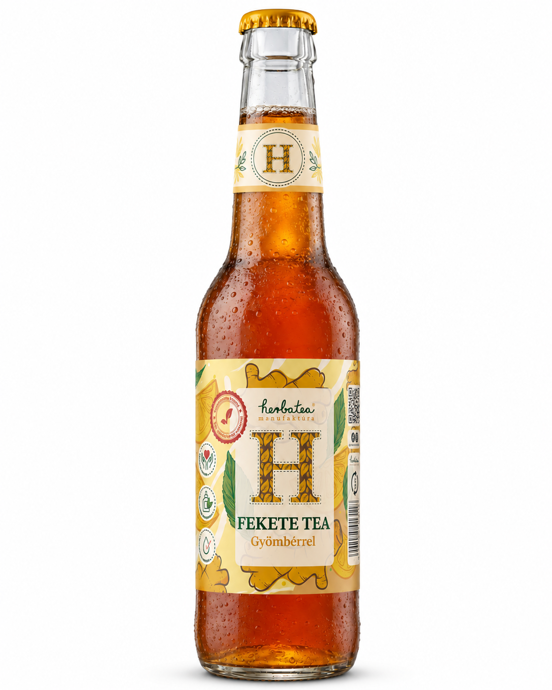 Fekete tea GYÖMBÉRREL – 330 ml Ready-to-Drink ICE TEA