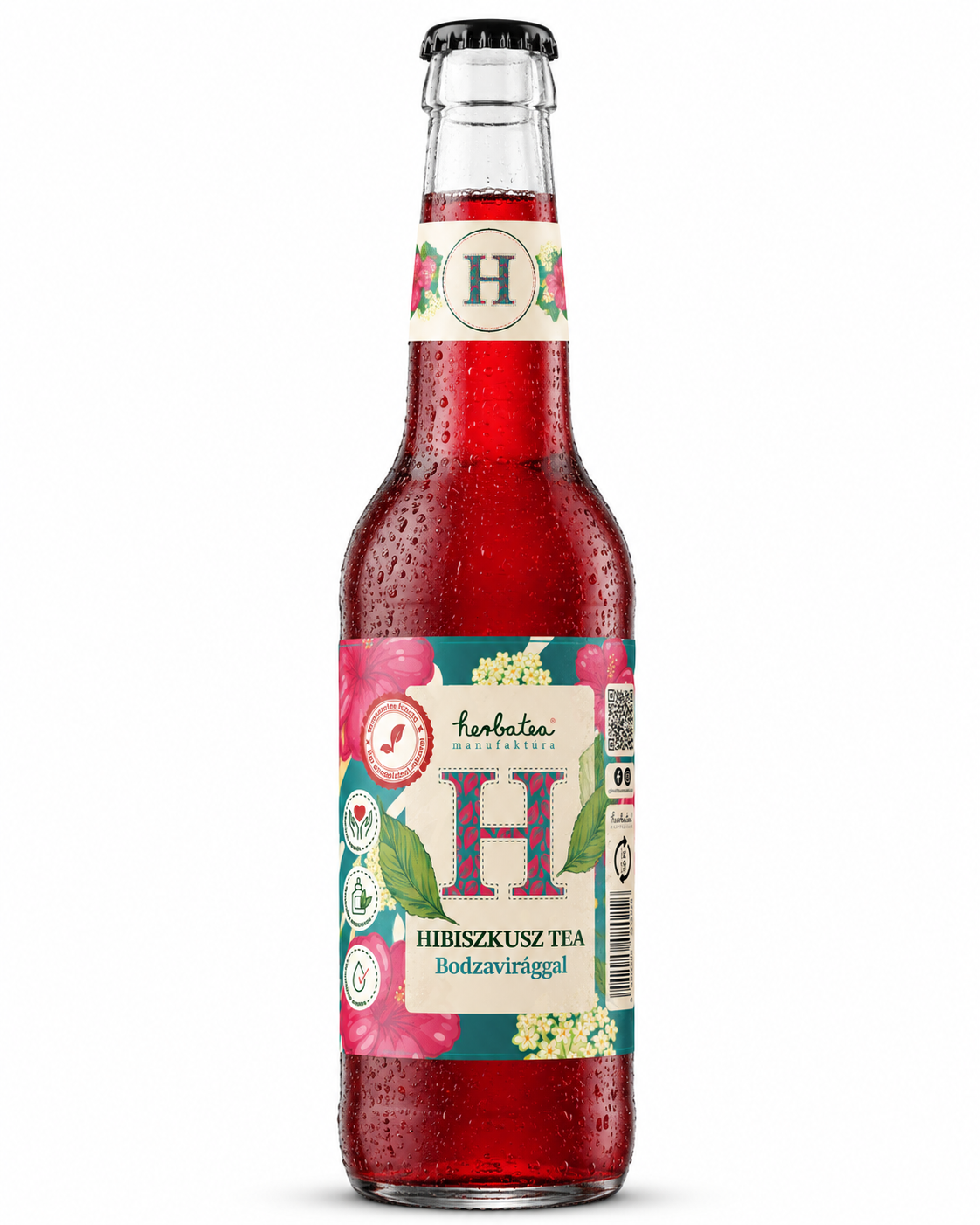 Hibiszkusz tea bodzavirággal 330ml Ready-to-Drink ICE TEA